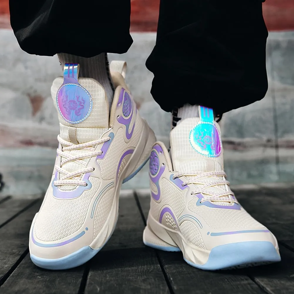 Unisex Basketball Shoes Breathable Non Slip Running Athletic Cushion Sports Fashion Sneakers