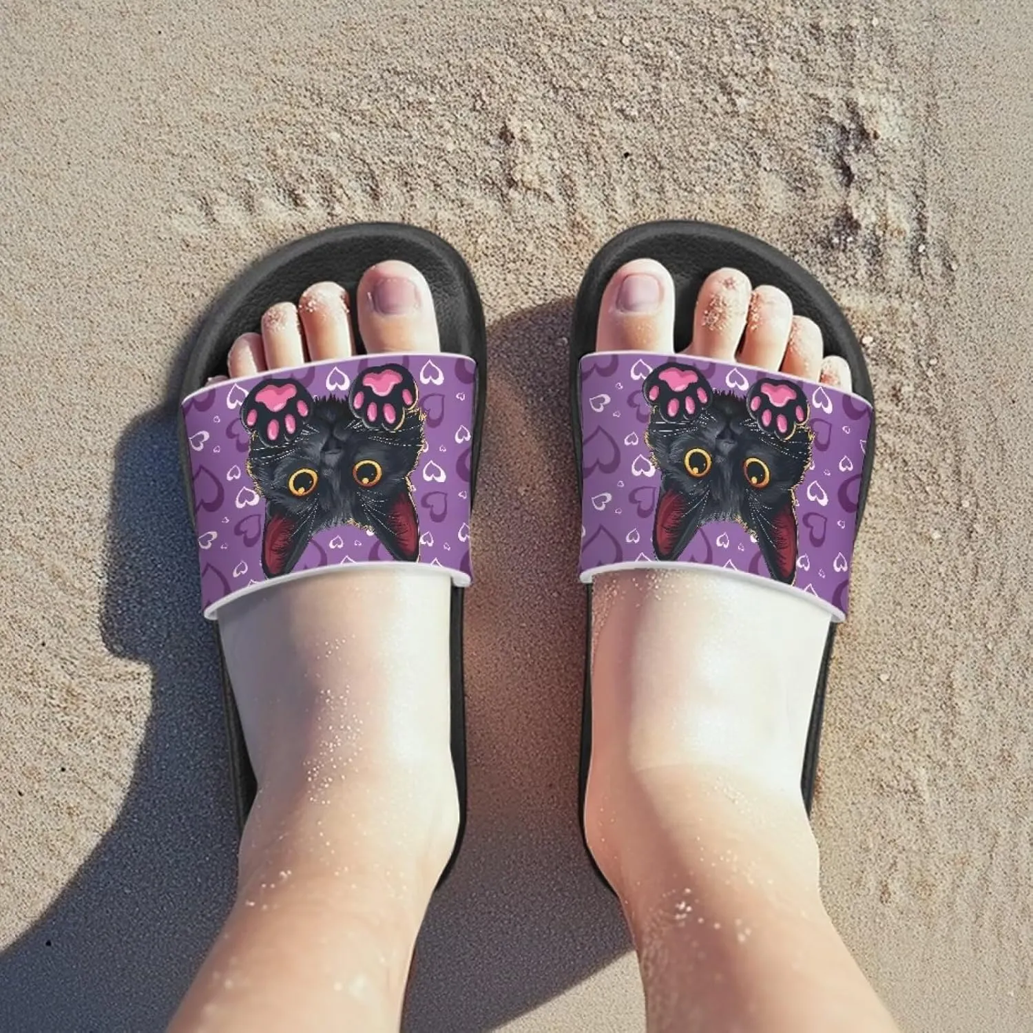 Unisex Slides for Girls Boys Comfortable Slippers Slides Non-slip Shower Shoes House Fashion Thick for Indoor & Outdoor Gifts
