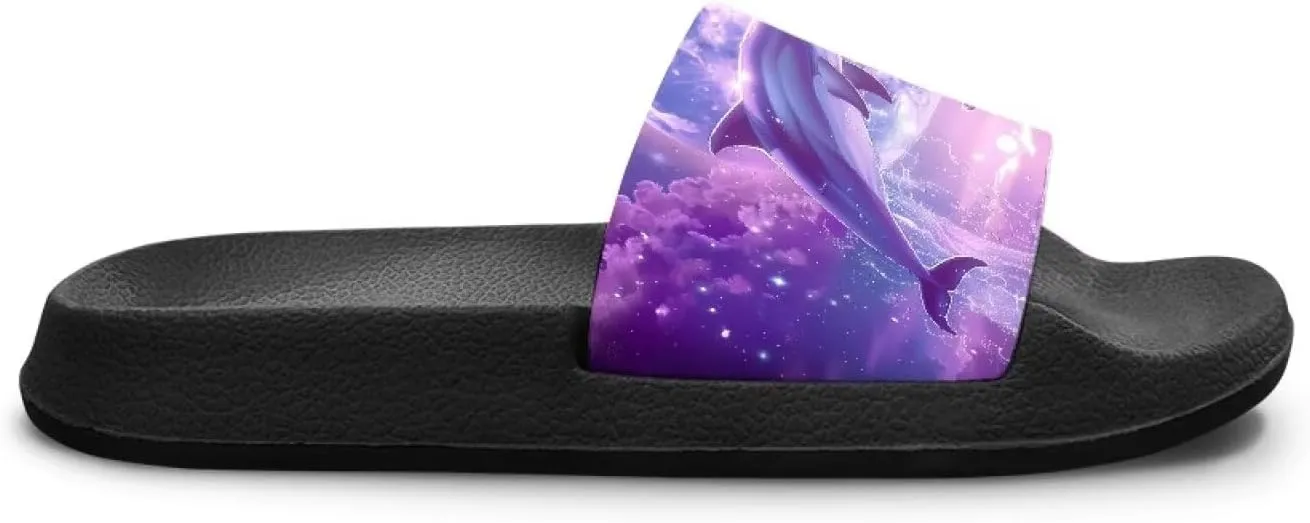 Unisex Slides for Girls Boys Comfortable Slippers Slides Non-slip Shower Shoes House Fashion Thick for Indoor & Outdoor Gifts