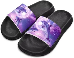 Unisex Slides for Girls Boys Comfortable Slippers Slides Non-slip Shower Shoes House Fashion Thick for Indoor & Outdoor Gifts