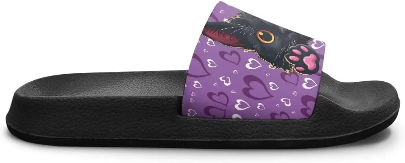 Unisex Slides for Girls Boys Comfortable Slippers Slides Non-slip Shower Shoes House Fashion Thick for Indoor & Outdoor Gifts