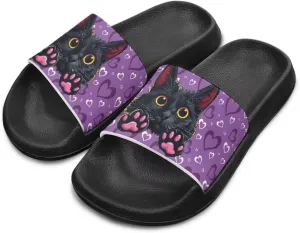 Unisex Slides for Girls Boys Comfortable Slippers Slides Non-slip Shower Shoes House Fashion Thick for Indoor & Outdoor Gifts