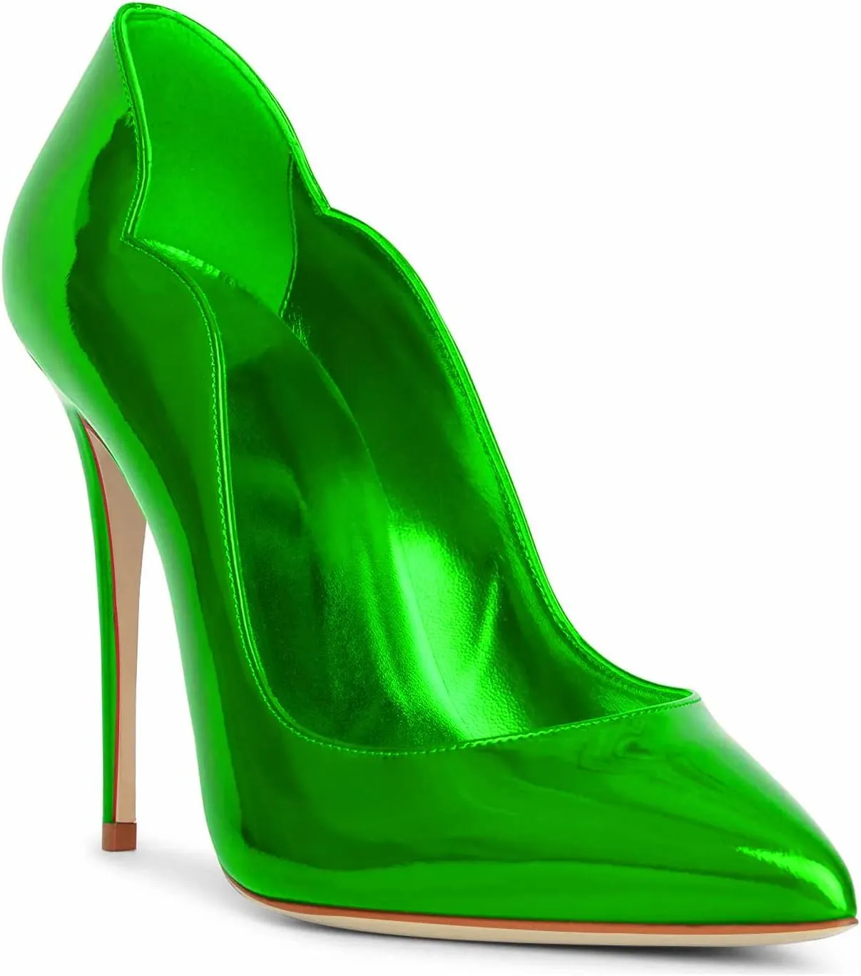 Women Pumps Sexy Pointed High Heel Patent Leather Classic Stilettos Slip On Office Office Lady Casual Dress Party Shoes
