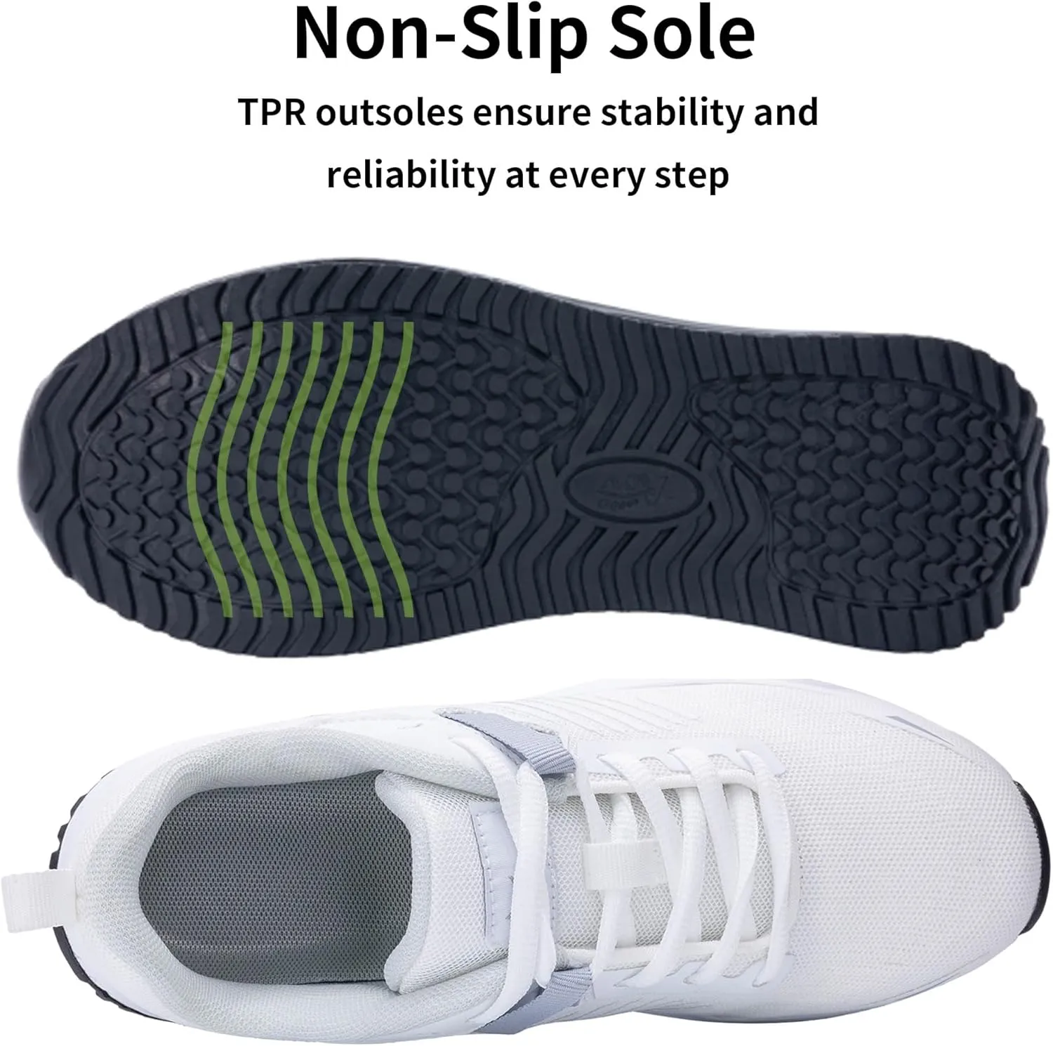 Womens Air Walking Shoes with Arch Support Tennis Orthotic Comfortable Sneakers for Plantar Fasciitis Pain Relief US 6-11