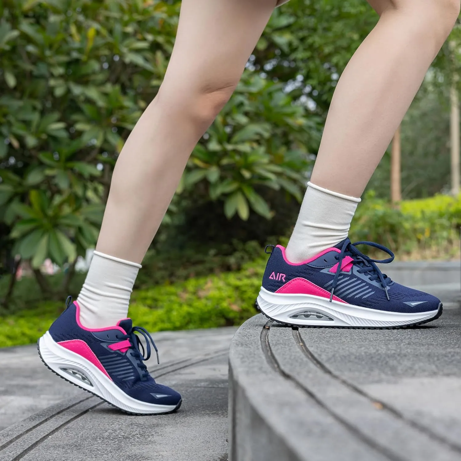 Womens Air Walking Shoes with Arch Support Tennis Orthotic Comfortable Sneakers for Plantar Fasciitis Pain Relief US 6-11