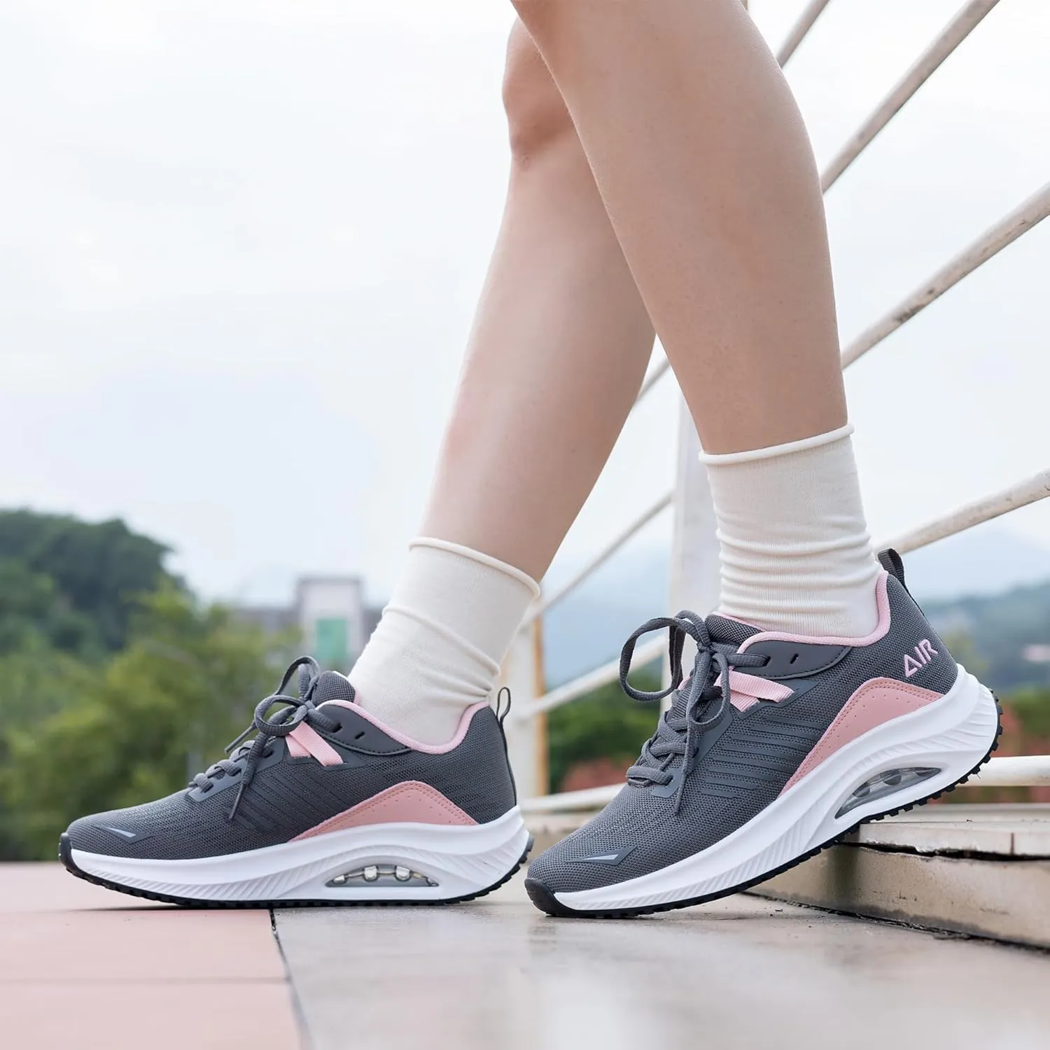 Womens Air Walking Shoes with Arch Support Tennis Orthotic Comfortable Sneakers for Plantar Fasciitis Pain Relief US 6-11