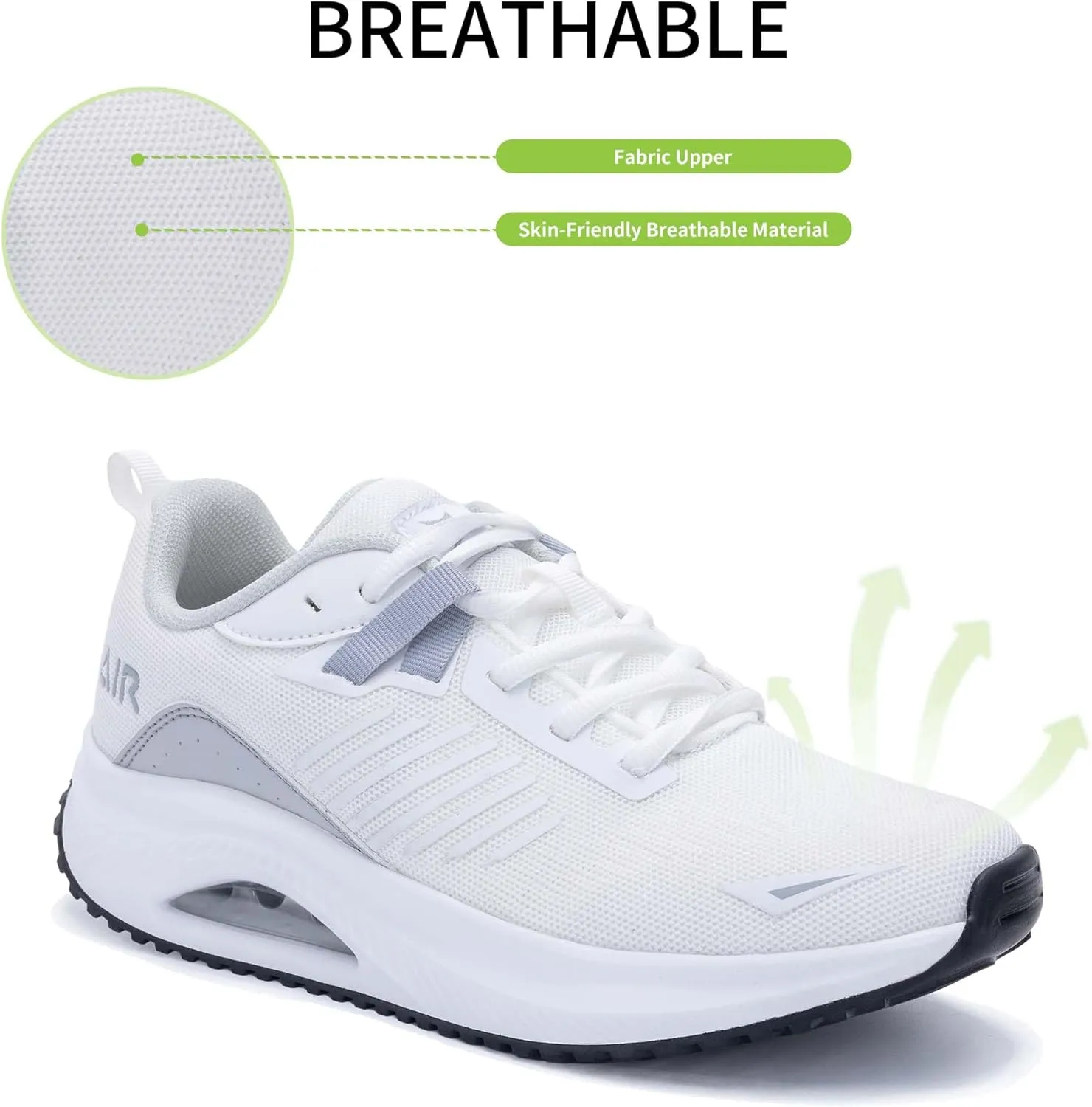 Womens Air Walking Shoes with Arch Support Tennis Orthotic Comfortable Sneakers for Plantar Fasciitis Pain Relief US 6-11