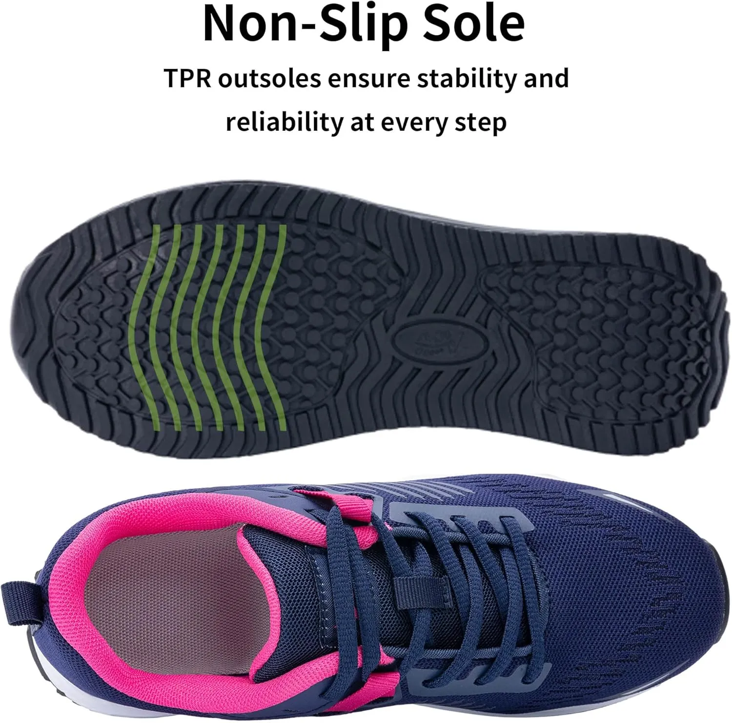 Womens Air Walking Shoes with Arch Support Tennis Orthotic Comfortable Sneakers for Plantar Fasciitis Pain Relief US 6-11