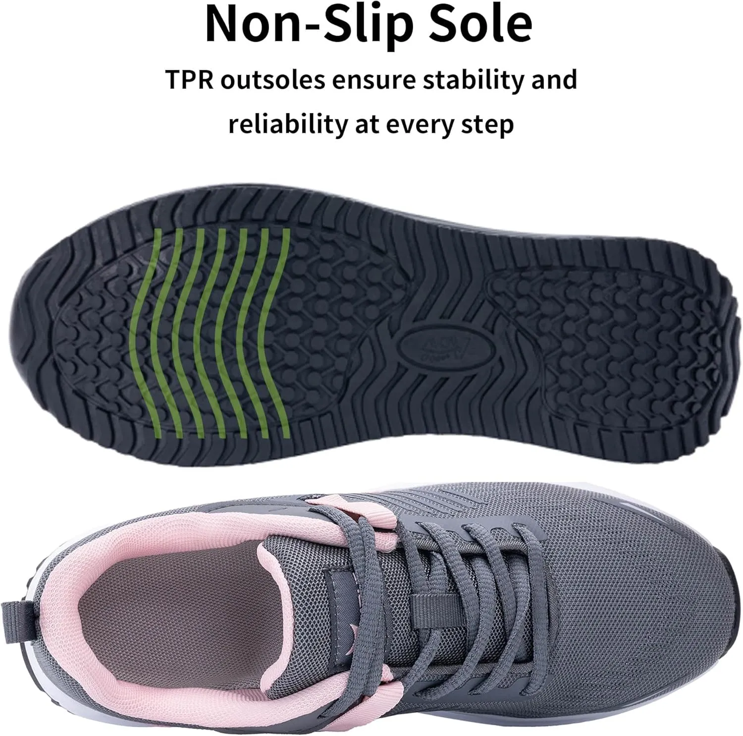 Womens Air Walking Shoes with Arch Support Tennis Orthotic Comfortable Sneakers for Plantar Fasciitis Pain Relief US 6-11