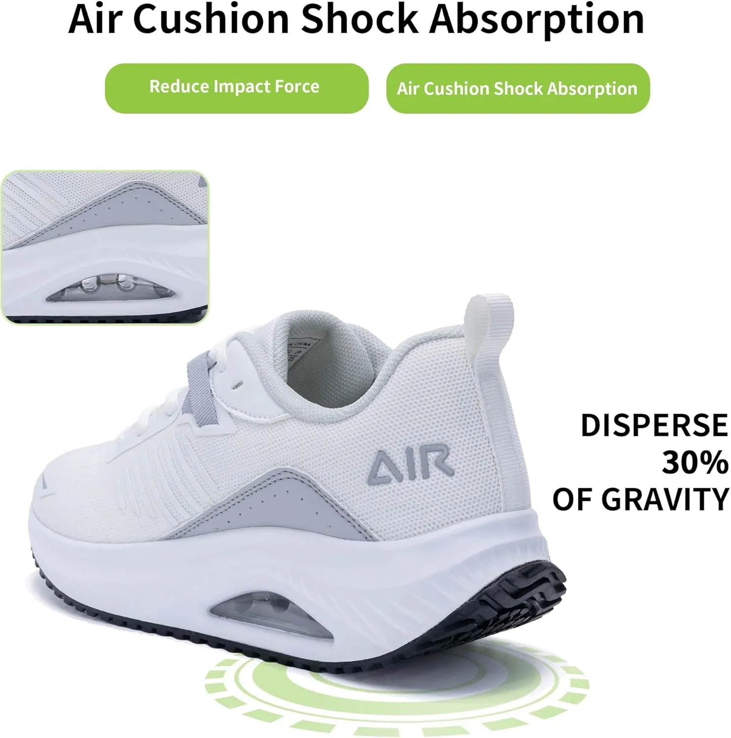 Womens Air Walking Shoes with Arch Support Tennis Orthotic Comfortable Sneakers for Plantar Fasciitis Pain Relief US 6-11