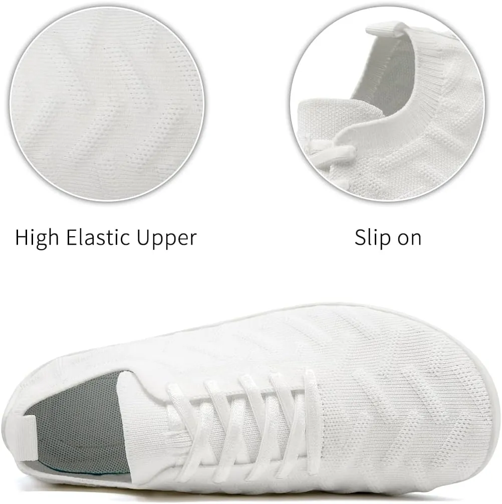 Womens Barefoot Shoes Walking Runing Slip On Shoes Zero Drop Footwear Yoga Gym Sneakers Lightweight Breathable Minimalist Trainers