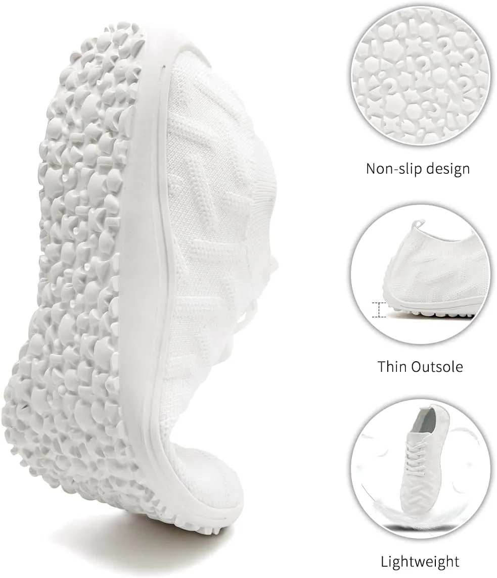 Womens Barefoot Shoes Walking Runing Slip On Shoes Zero Drop Footwear Yoga Gym Sneakers Lightweight Breathable Minimalist Trainers