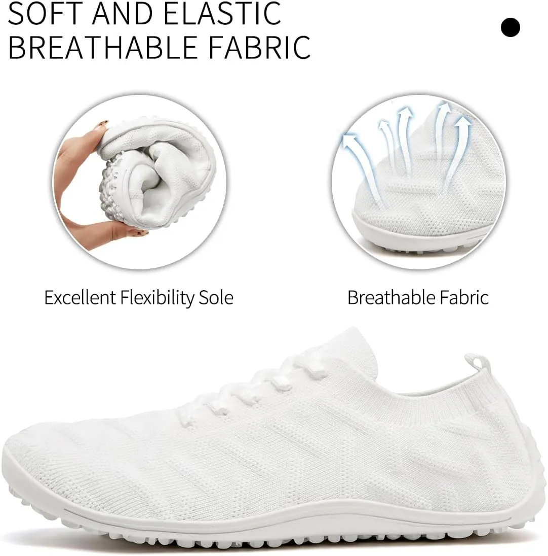 Womens Barefoot Shoes Walking Runing Slip On Shoes Zero Drop Footwear Yoga Gym Sneakers Lightweight Breathable Minimalist Trainers