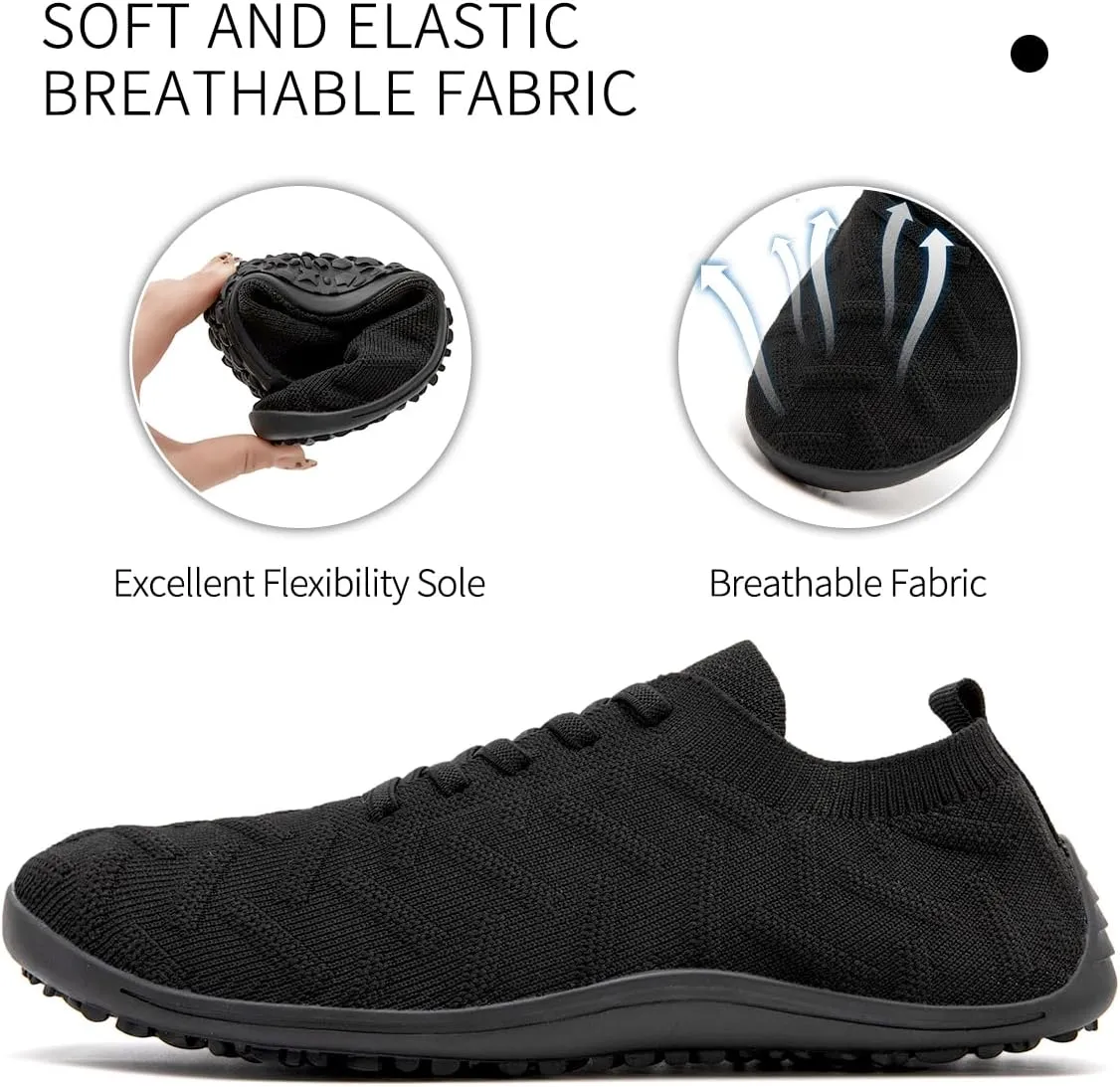 Womens Barefoot Shoes Walking Runing Slip On Shoes Zero Drop Footwear Yoga Gym Sneakers Lightweight Breathable Minimalist Trainers
