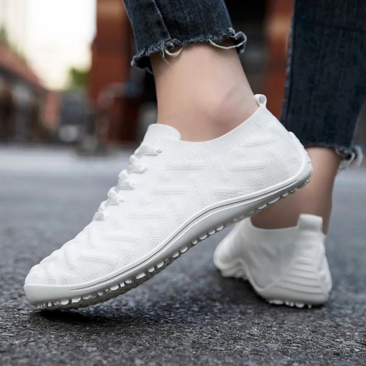 Womens Barefoot Shoes Walking Runing Slip On Shoes Zero Drop Footwear Yoga Gym Sneakers Lightweight Breathable Minimalist Trainers