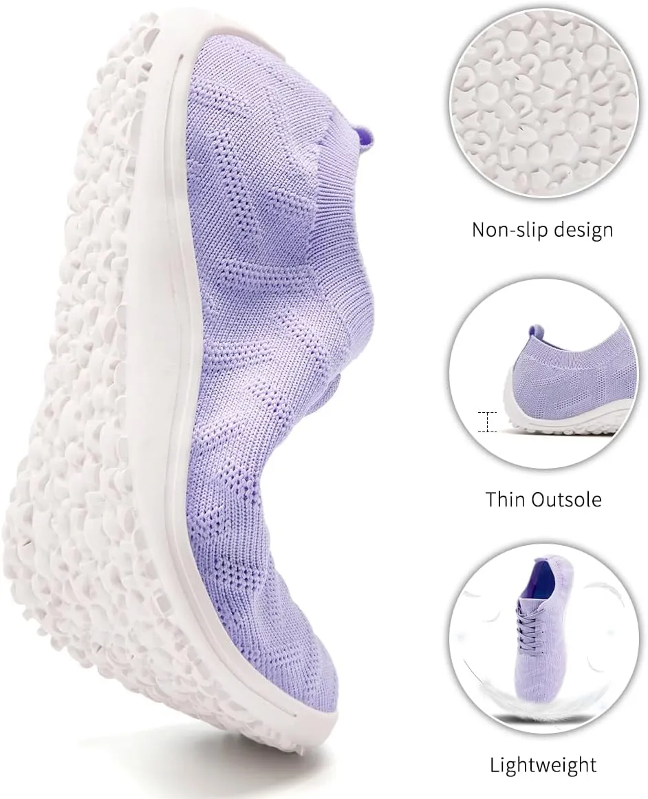 Womens Barefoot Shoes Walking Runing Slip On Shoes Zero Drop Footwear Yoga Gym Sneakers Lightweight Breathable Minimalist Trainers