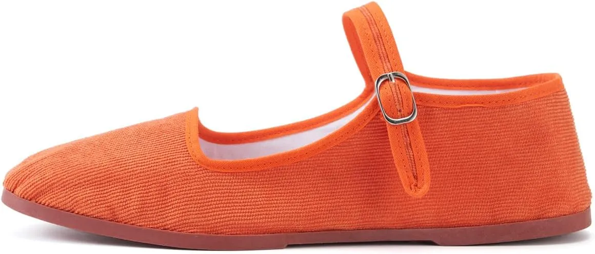 Women’s Cotton Mary Janes, Classic China Flats, Chinese Slippers, Kung Fu China Baby Doll Tai Chi Shoes