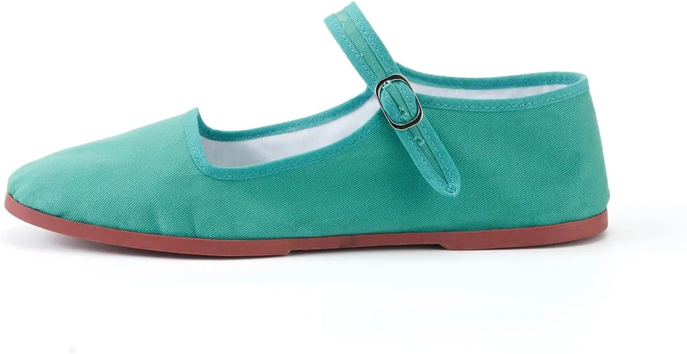 Women’s Cotton Mary Janes, Classic China Flats, Chinese Slippers, Kung Fu China Baby Doll Tai Chi Shoes