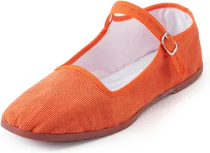 Women’s Cotton Mary Janes, Classic China Flats, Chinese Slippers, Kung Fu China Baby Doll Tai Chi Shoes