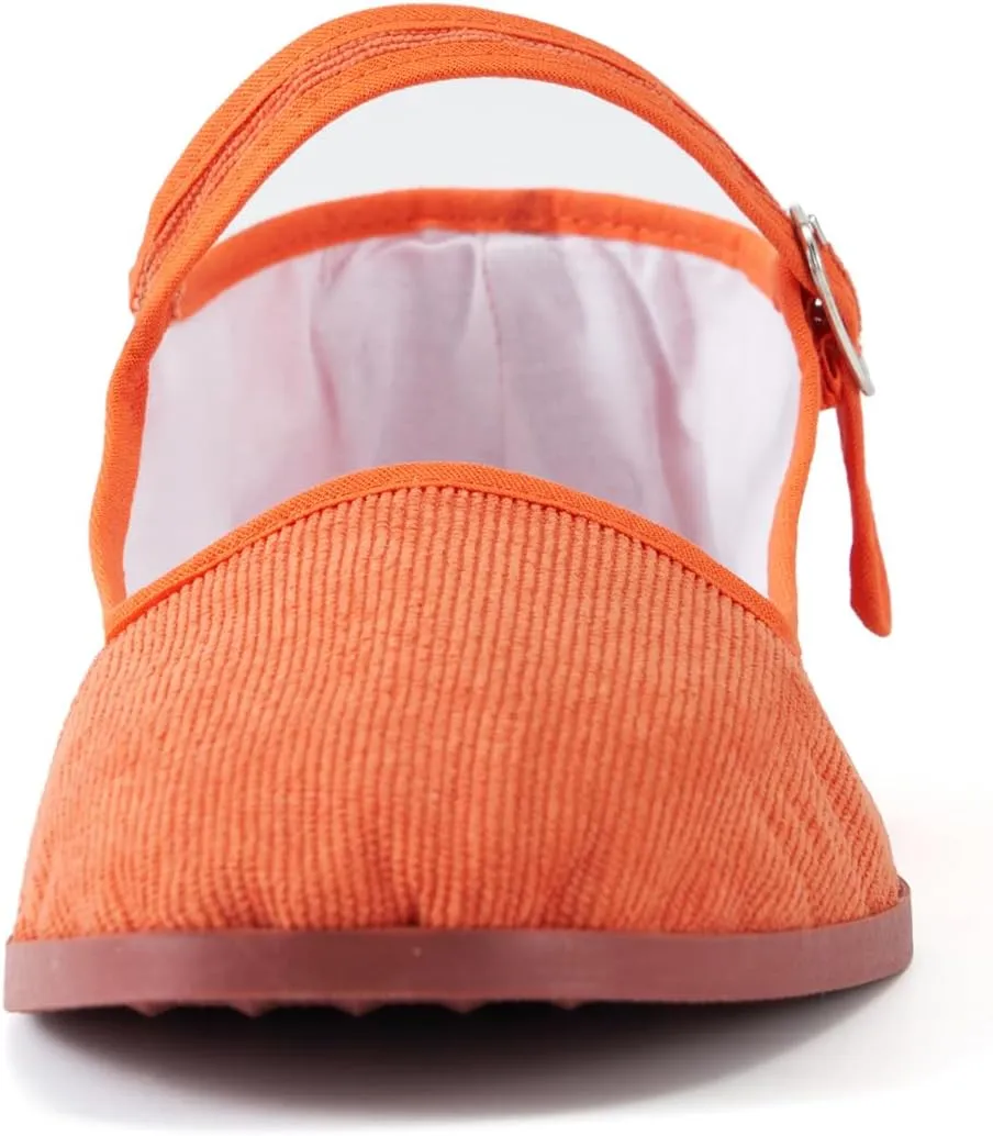 Women’s Cotton Mary Janes, Classic China Flats, Chinese Slippers, Kung Fu China Baby Doll Tai Chi Shoes