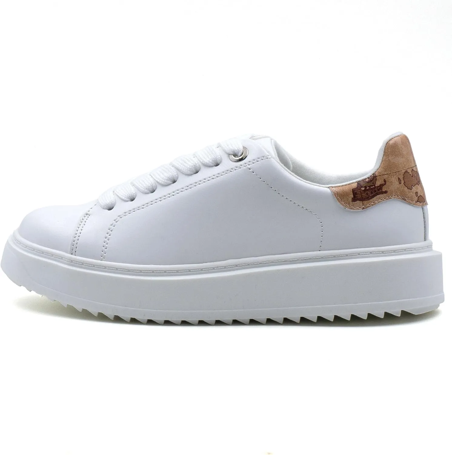 Women's Lace Up Platform Sneakers, Elevated Sole, Classic Trendy Comfortable Fashion PU Shoes