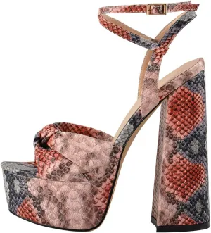 Womens Platform Sandals Peep Open Toe Chunky Block High Heels Ankle Strap Buckle Slingback Sexy Dress Sandals Shoes