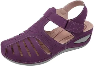 Womens Sandals Wedge Shoes Comfort Ankle Strap Closed Toe Summer Platform Sandals Casual Bohemia Gladiator