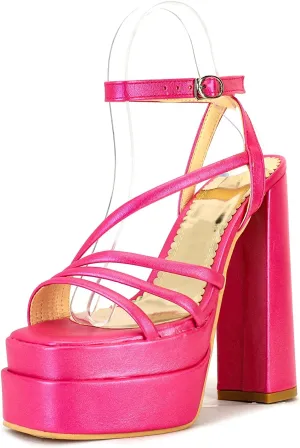 Yawors Womens LC679 Dress Fashion Casual Fashion Dress Pigskin Leather Low Kitten Heeled Sandals