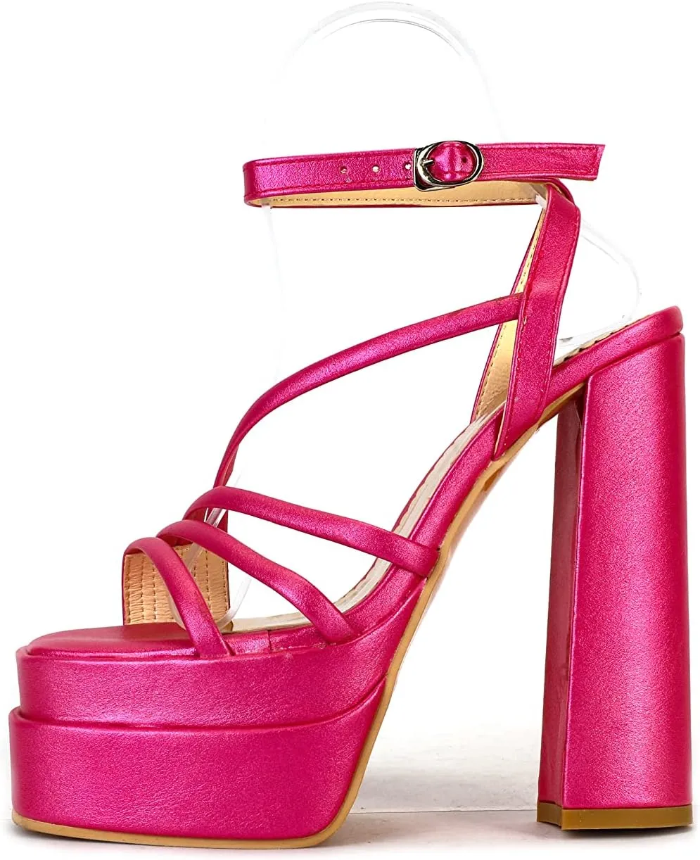 Yawors Womens LC679 Dress Fashion Casual Fashion Dress Pigskin Leather Low Kitten Heeled Sandals