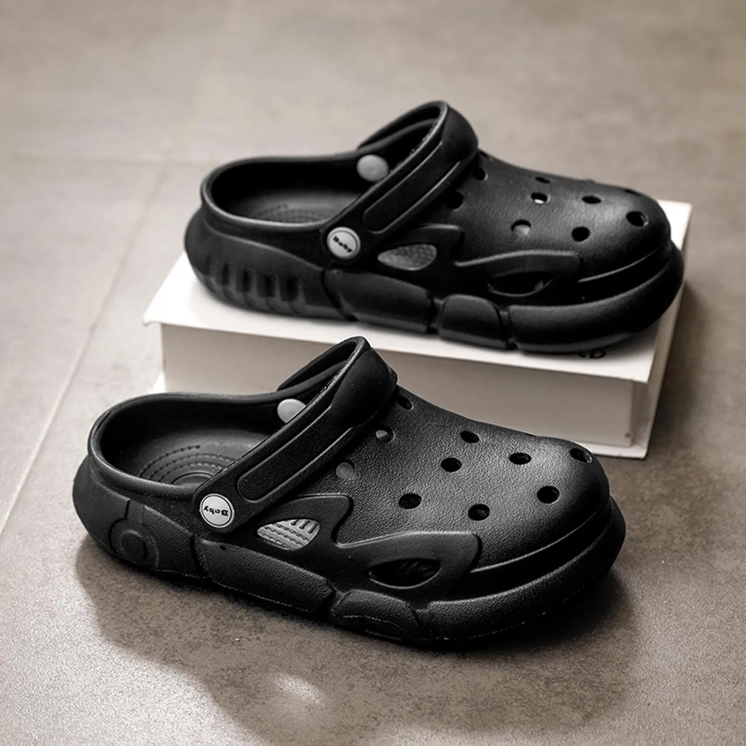 YUKTOPA Kids Clogs Shoes Boys Girls Non Slip Garden Shoes Water Shower Beach Pool Slides Sandals